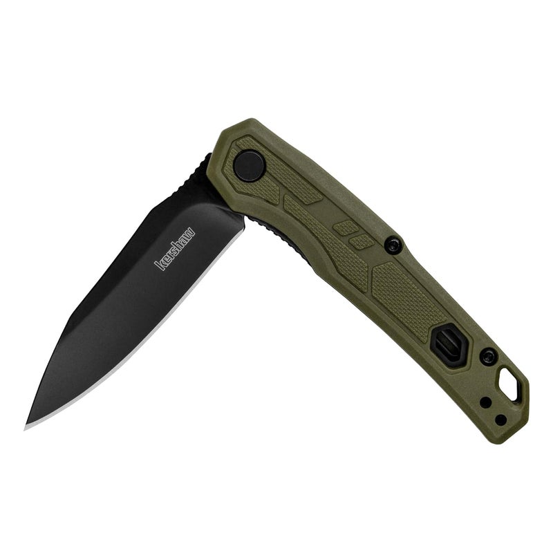 Kershaw Appa Folding Tactical Pocket Knife, Assisted Opening, 2.75 inch Blade and Olive Handle, Small, Lightweight Every Day Carry - Image 1
